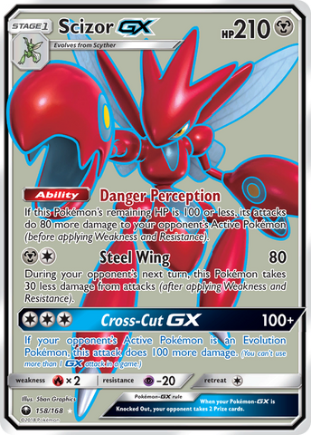 Scizor GX (158/168) [Sol y Luna: Tormenta Celestial]