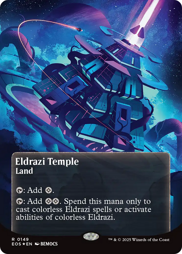 Temple d'Eldrazi (0149) (Sans bordure) (Feuille métallique galactique) [Bord des Éternités : Vues stellaires]