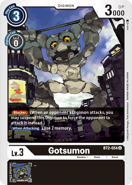 Gotsumon [BT2-054] [Lanzamiento de Booster Especial Ver.1.0]