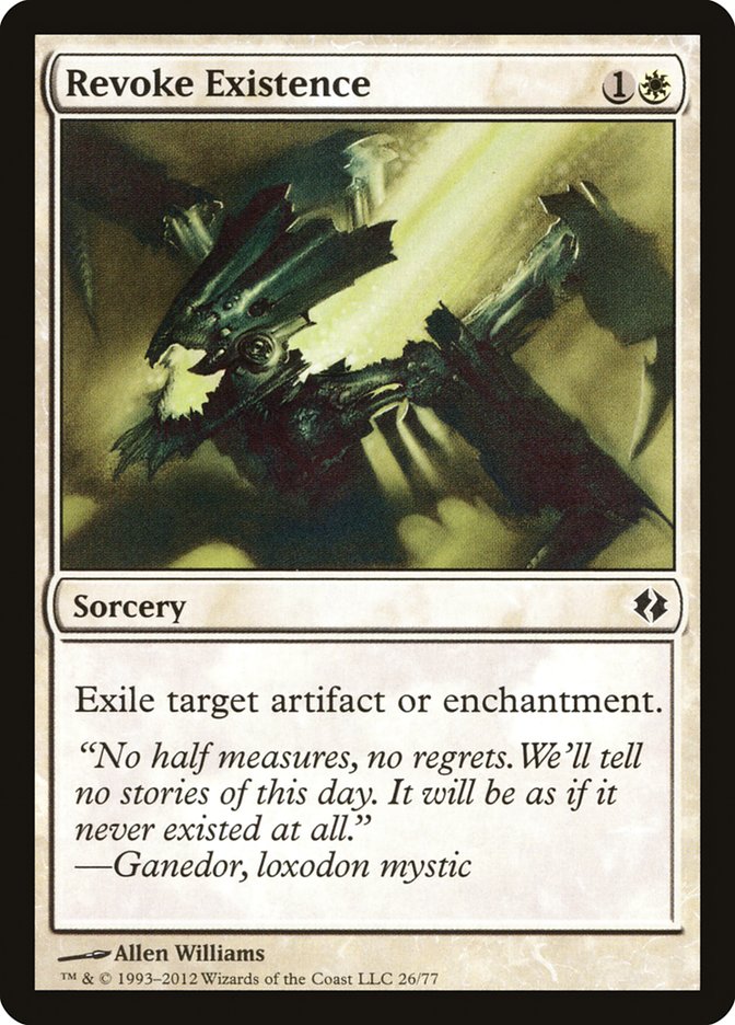 Révoquer l'existence [Decks de duellistes : Venser contre Koth]