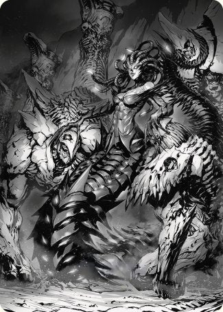 Vraska, la morsure de la trahison Carte artistique [Phyrexia : Tout sera un — Série artistique]