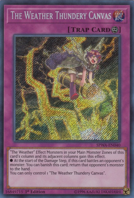 The Weather Thundery Canvas [SPWA-EN040] Secreta Rara