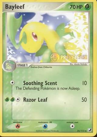 Bayleef (35/115) (Carta de preestreno) [Nintendo: Promocionales Estrella Negra]