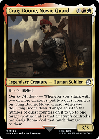 Craig Boone, garde de Novac (Surge Foil) [Fallout]