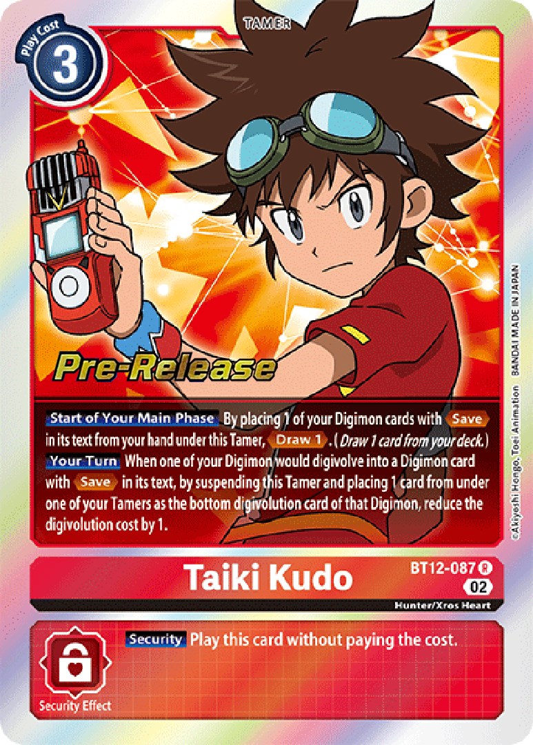 Taiki Kudo [BT12-087] [Cartas de prelanzamiento de Across Time]