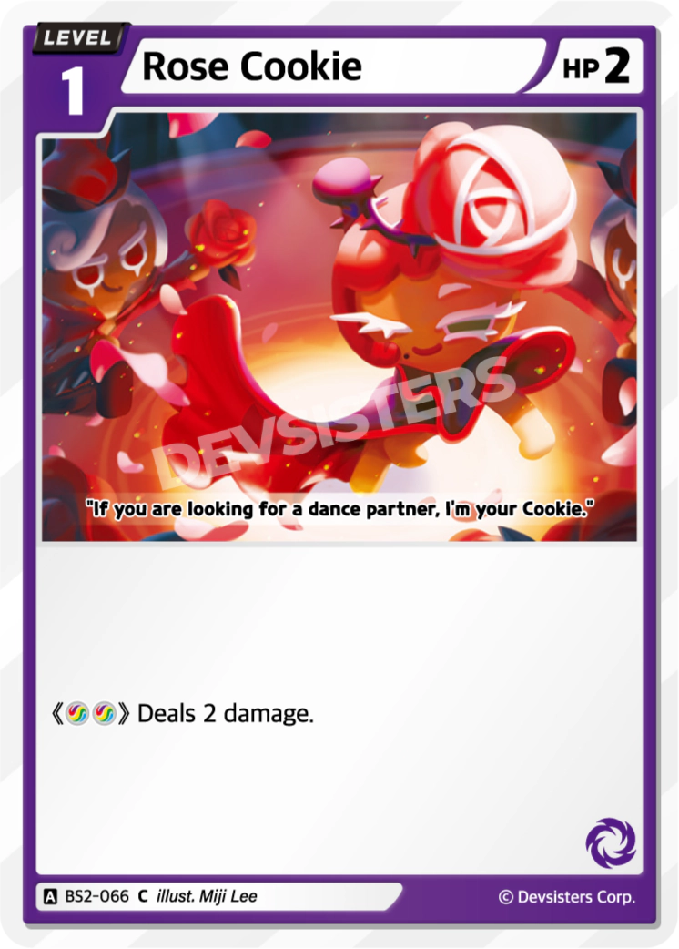 Image for Rose Cookie (BS2-066) (BS2) - CookieRun: Braverse TCG