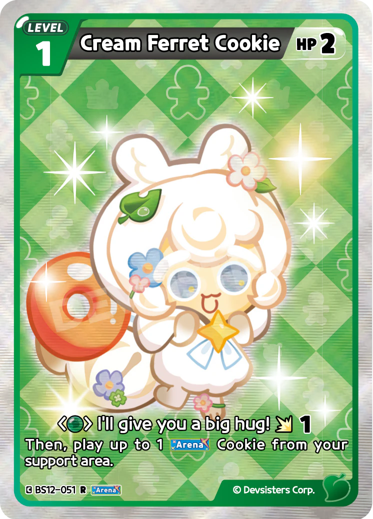 Image for Cream Ferret Cookie (BS12-051) (BS12) - CookieRun: Braverse TCG