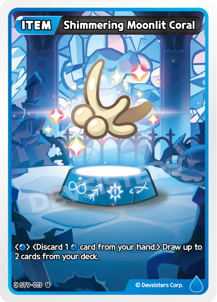 Image for Shimmering Moonlit Coral (ST9-013) (ST9) - CookieRun: Braverse TCG