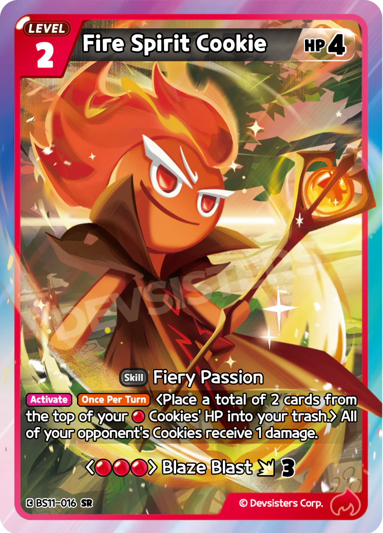 Image for Fire Spirit Cookie (BS11-016) (BS11) - CookieRun: Braverse TCG