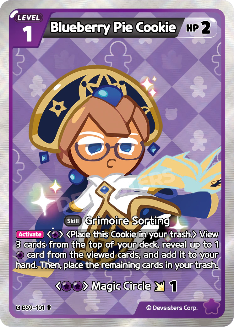 Image for Blueberry Pie Cookie (BS9-101) (BS9) - CookieRun: Braverse TCG