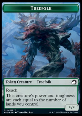 Zombie (005) // Arbre-peuple Jeton recto-verso [Innistrad: Chasse de Minuit Jetons]