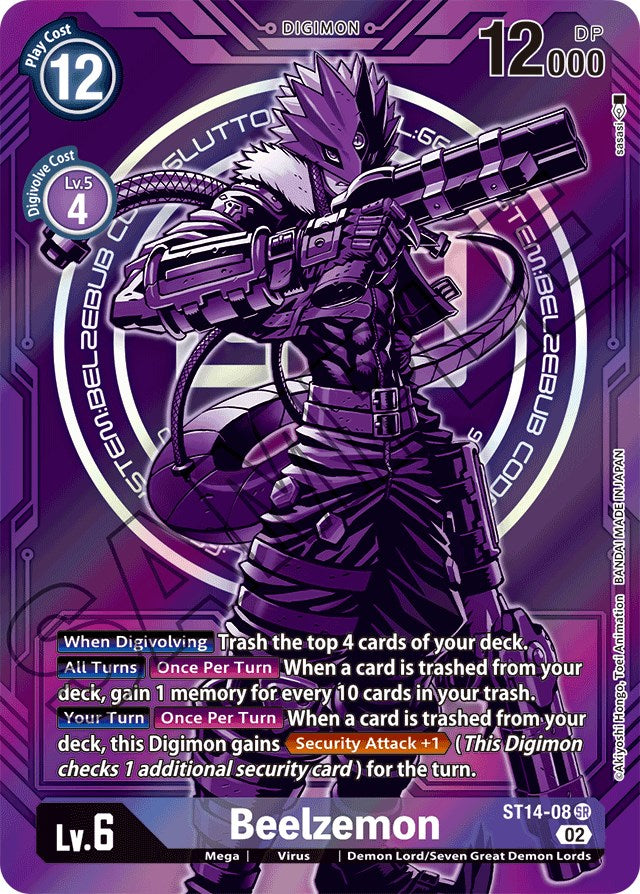 Beelzemon [ST14-08] (Arte Alternativo) [Mazo de Inicio: Beelzemon Advanced Deck Set]