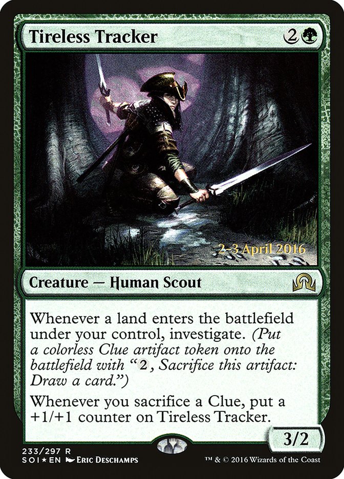 Traqueur inlassable [Shadows over Innistrad Prerelease Promos]