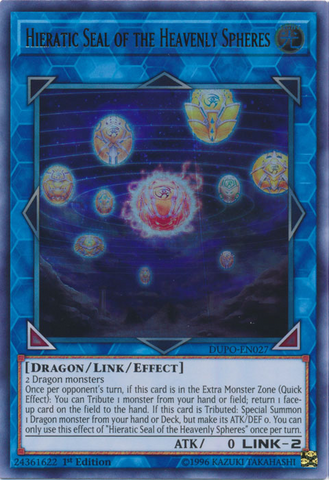 Sello Hierático de las Esferas Celestiales [DUPO-EN027] Ultra Rara