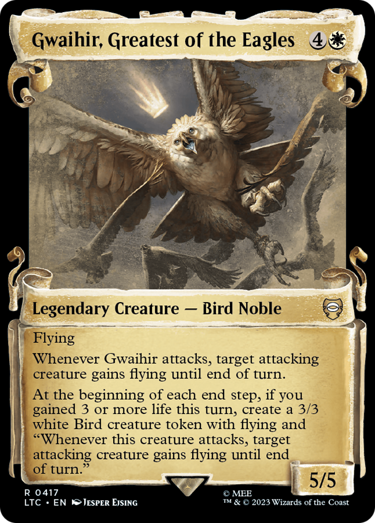 Gwaihir, le plus grand des Aigles [Le Seigneur des Anneaux : Histoires de la Terre du Milieu – Cartes de présentation Commander]