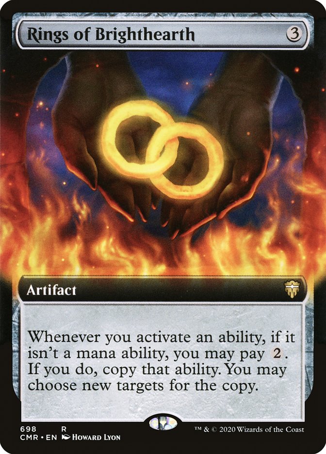 Anillos de Brighthearth (Arte Extendido) [Commander Legends]