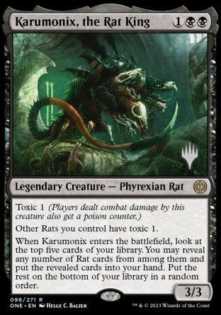 Karumonix, roi des rats (Promo Pack) [Phyrexia : Tous seront un – Promos]