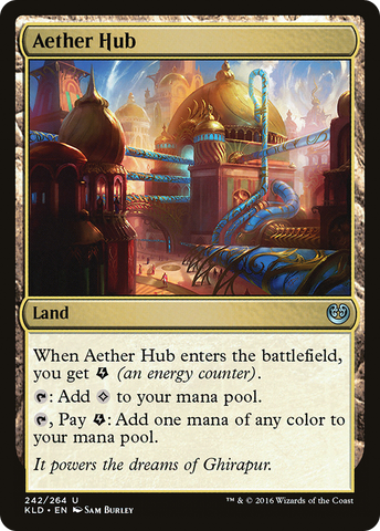 Aether Hub (Foil Ondulante) [Modern Horizons 3 Commander]