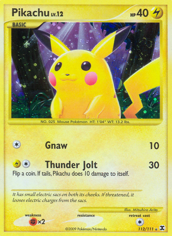 Pikachu (112/111) [Platine : Rivaux Émergents]