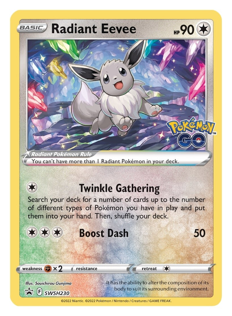 Eevee Radiante (SWSH230) [Espada y Escudo: Promos de Estrellas Negras]