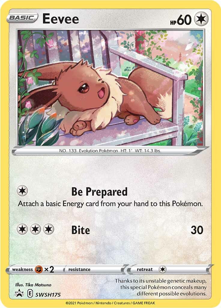 Eevee (SWSH175) [Espada y Escudo: Promos de Estrella Negra]