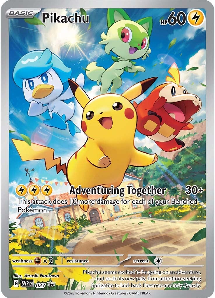 Pikachu (027) [Écarlate et Violet : Promo Étoile Noire]