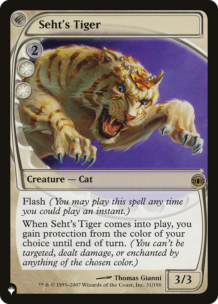 See's Tiger [The List]