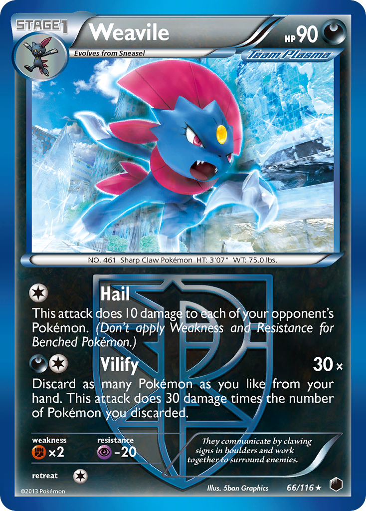 Weavile (66/116) [Noir & Blanc : Frontières Franchies]