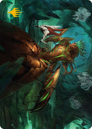 Carte d'art Glissa Massacre-soleil (Signature estampée or) [Phyrexia: Tout deviendra un - Série d'art]