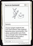 Vous êtes aux commandes (édition 2021) [Cartes de test de Mystery Booster]