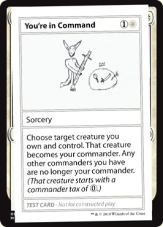 Vous êtes aux commandes (édition 2021) [Cartes de test de Mystery Booster]