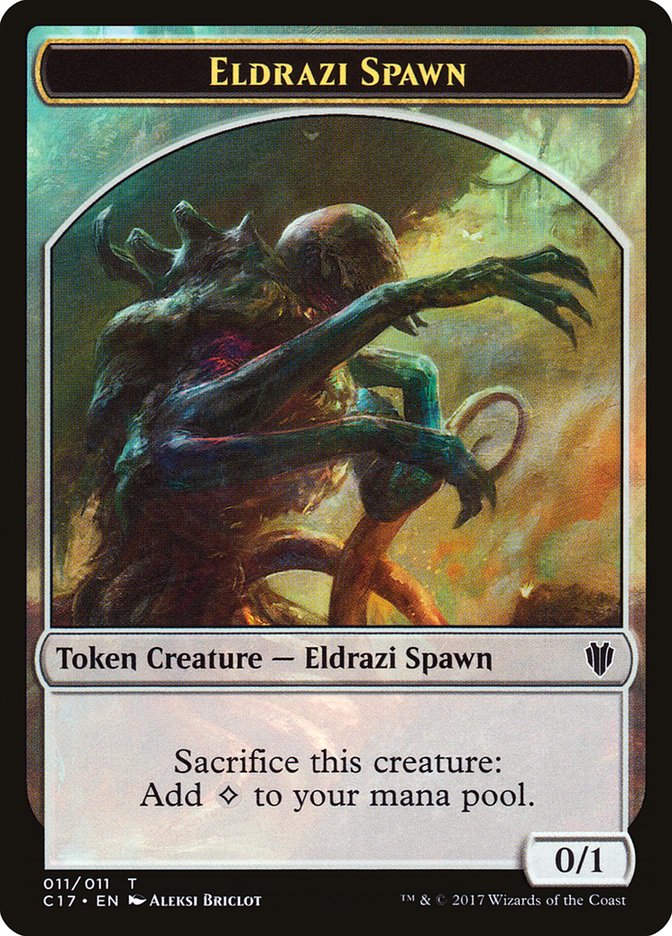 Jetons recto-verso Engendrement eldrazi // Vampire [Commander 2017 Tokens]