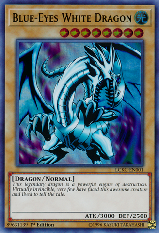 Dragon Blanc aux Yeux Bleus (Version 1) [LCKC-FR001] Ultra Rare