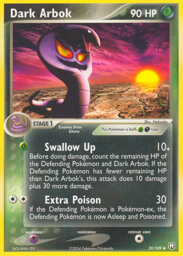 Arbok Oscuro (29/109) [EX: Regreso del Team Rocket]