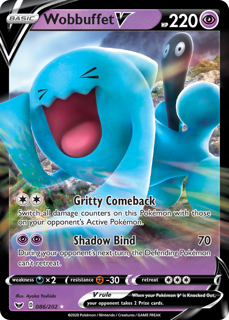 Wobbuffet V (086/202) [Épée et Bouclier : Set de Base]
