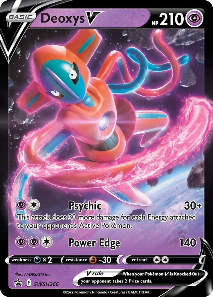 Deoxys V (SWSH266) [Espada y Escudo: Cartas de promoción Black Star]