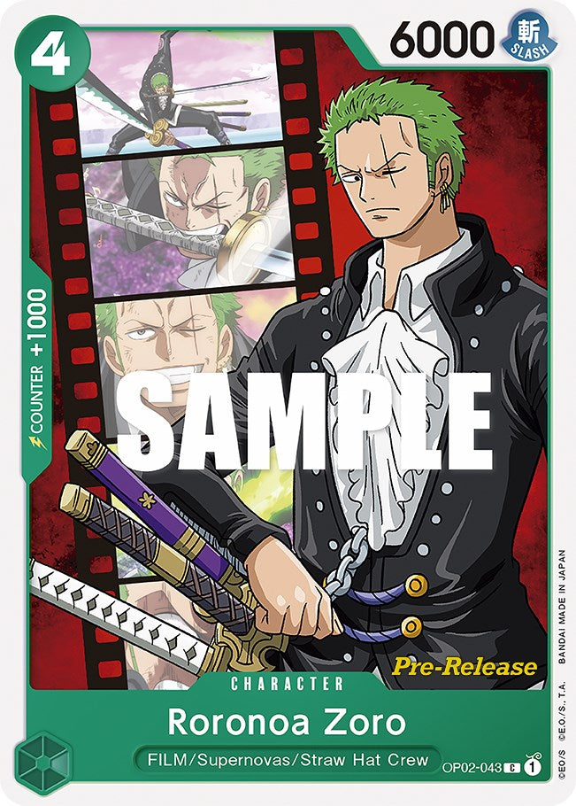 Roronoa Zoro [Cartas de prelanzamiento de Paramount War]