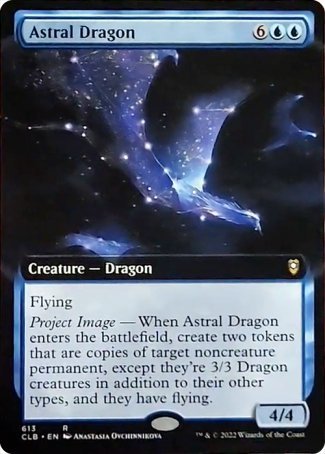 Dragón astral (arte extendido) [Commander Legends: Battle for Baldur's Gate]