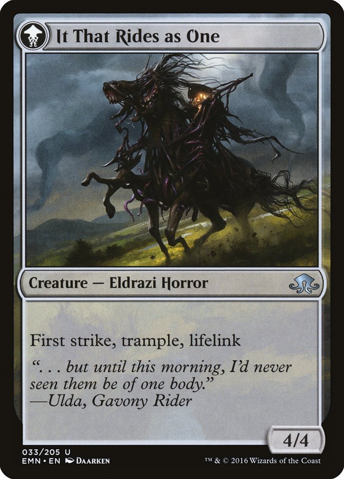 Cavalier solitaire // Celui qui chevauche seul [Eldritch Moon]