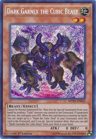 Garnex Oscuro la Bestia Cúbica [MVP1-ENS33] Secreta Rara