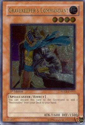 Commandant de la Tombe [FOTB-EN015] Ultimate Rare