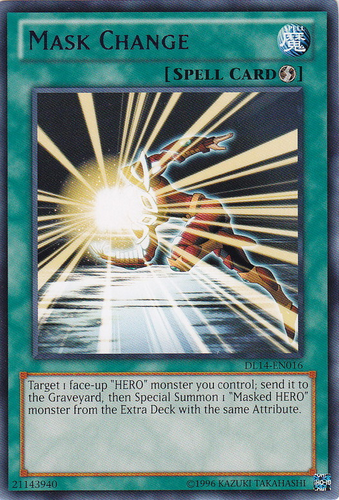 Changement de Masque (Bleu) [DL14-EN016] Rare