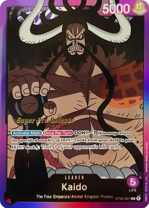 Kaido [Baraja de Inicio Super Prerelease: Piratas de las Bestias]