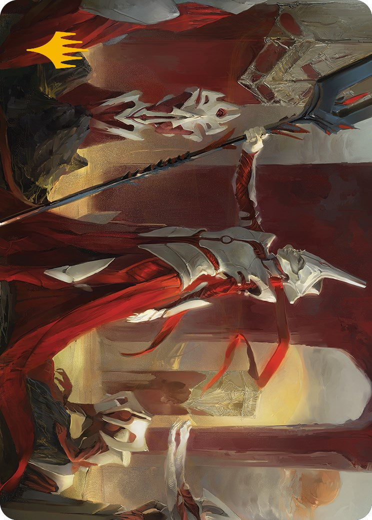Carte artistique Fanatique de porcelaine (signature dorée) [Phyrexia : Tout sera un, série artistique]