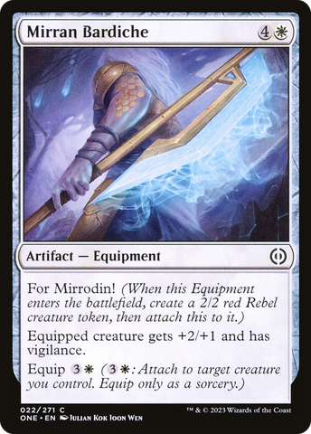Bardiche Mirran [Phyrexia: All Will Be One]