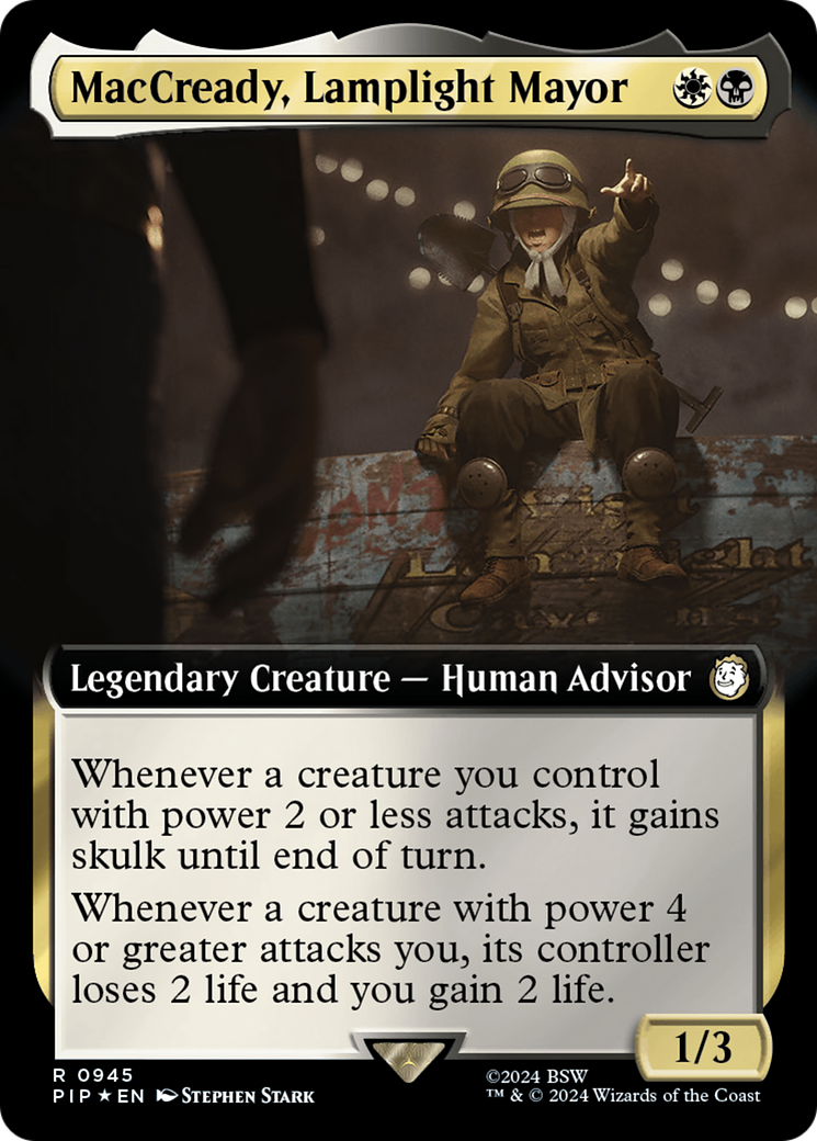 MacCready, maire de Lamplight (Extended Art) (Surge Foil) [Fallout]