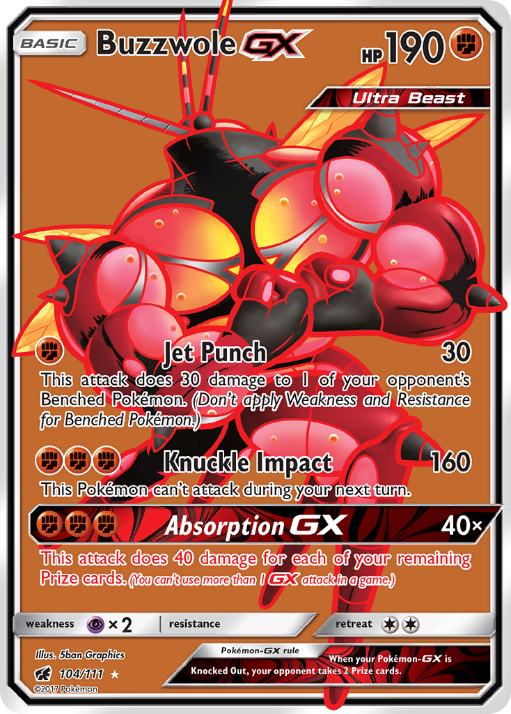 Buzzwole GX (104/111) [Soleil et Lune : Invasion Carmin]