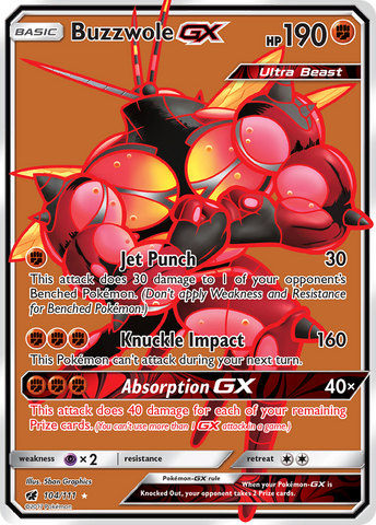 Buzzwole GX (104/111) [Soleil et Lune : Invasion Carmin]