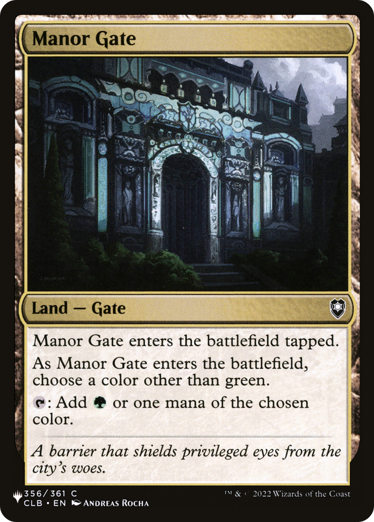 Manor Gate [La Liste]