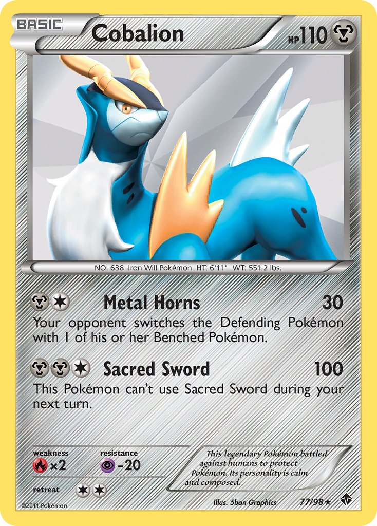Cobalion (77/98) [Noir & Blanc : Pouvoirs Émergents]